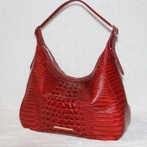 NWT Brahmin Edie Scarlet Alden Road Leather Purse
